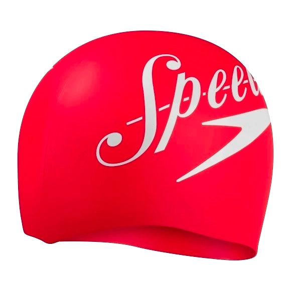SPEEDO 80838514614 Slogan Print Senior Swim Cap