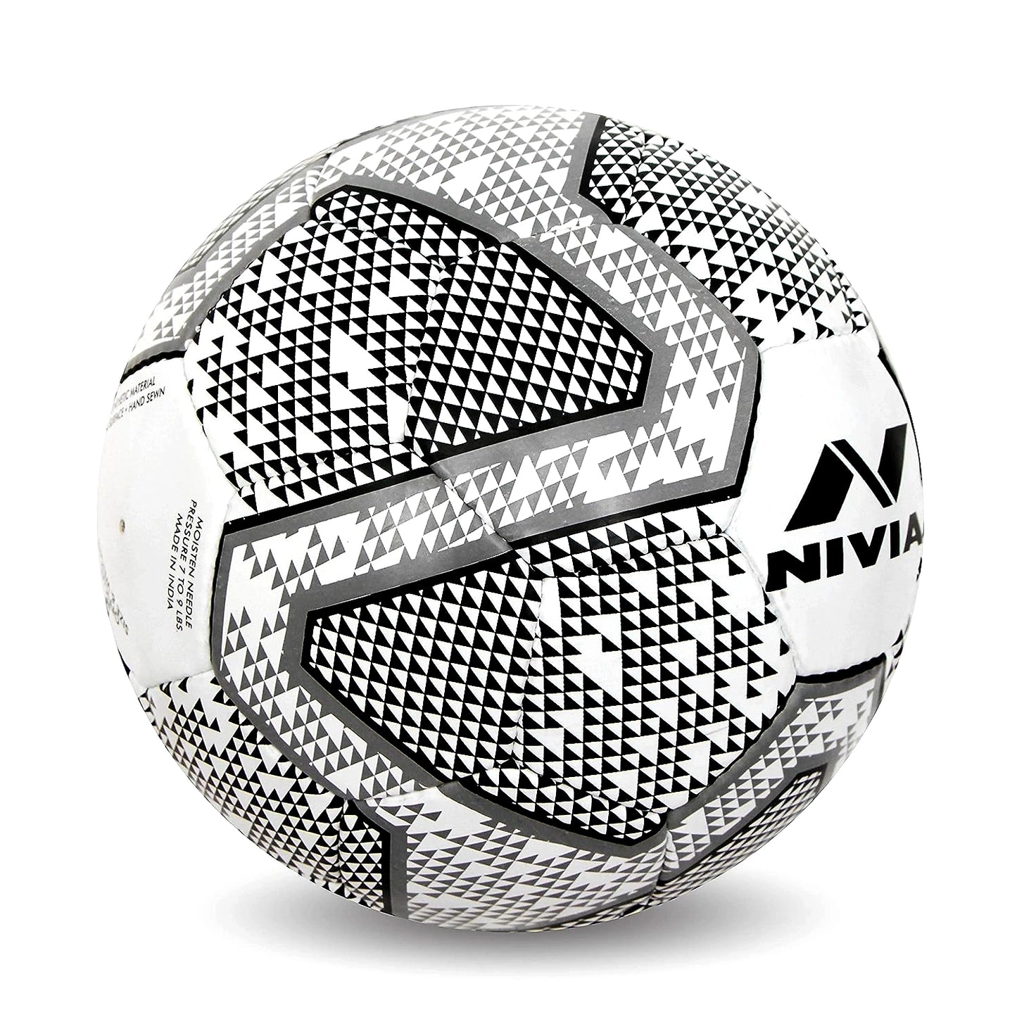 Nivia Synthetic Rubber Black And White Football