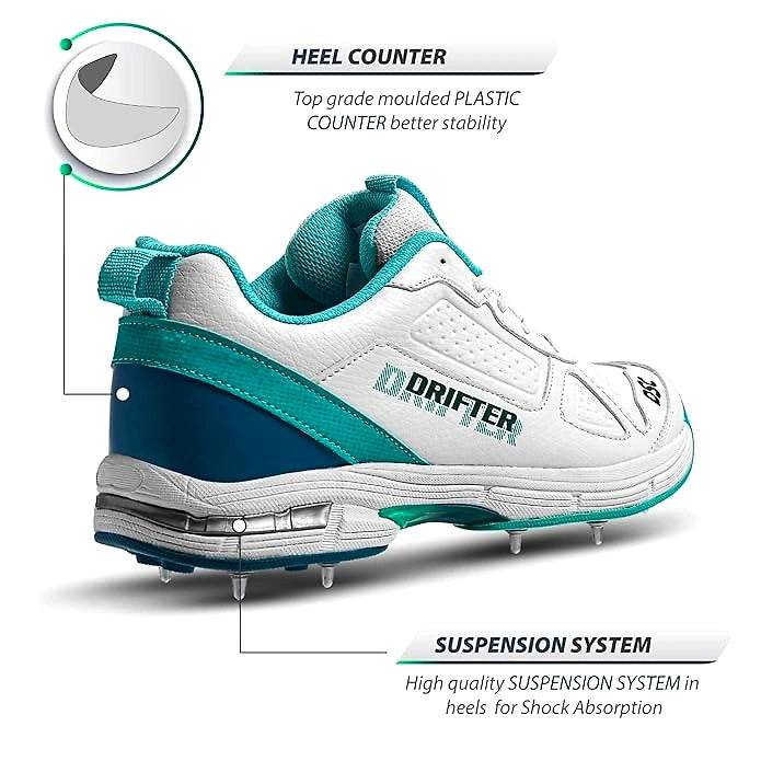 DSC Drifter Cricket Shoes for Men: Durable, High-Performance Cricket Shoes with Ventilation and Ankle Support