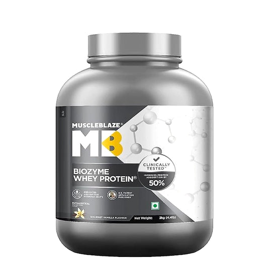 MuscleBlaze Biozyme Whey Protein (2 kg / 4.4 lb)