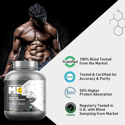MuscleBlaze Biozyme Whey Protein (2 kg / 4.4 lb)