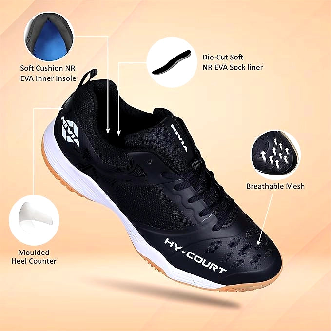 NIVIA HY-Court 2.1 Badminton Shoes for Men