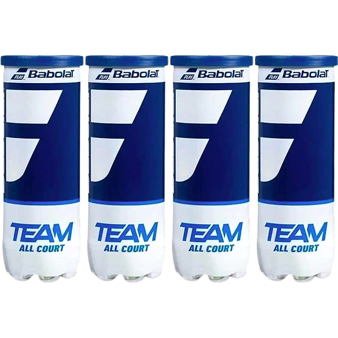 Babolat Team All Court Tennis Balls: High-Quality Pressurized Tennis Balls for All Court Surfaces, Ideal for Competitive and Recreational Play