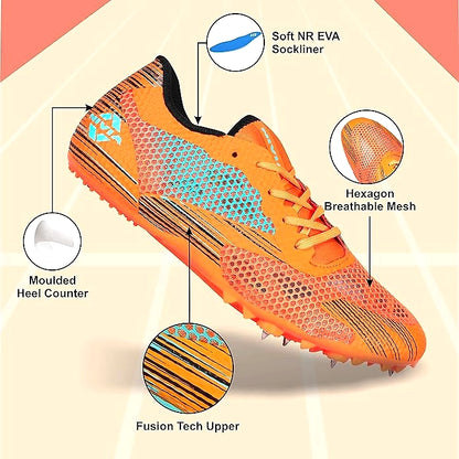 Nivia Track and Field-100 Shoes for Men - High-Performance and Durable Shoes for Track and Field Events