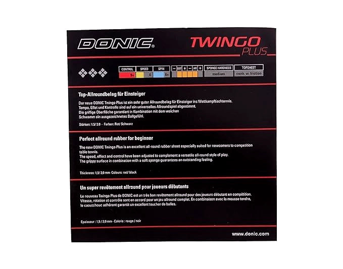 DONIC Twingo Plus Table Tennis Rubber