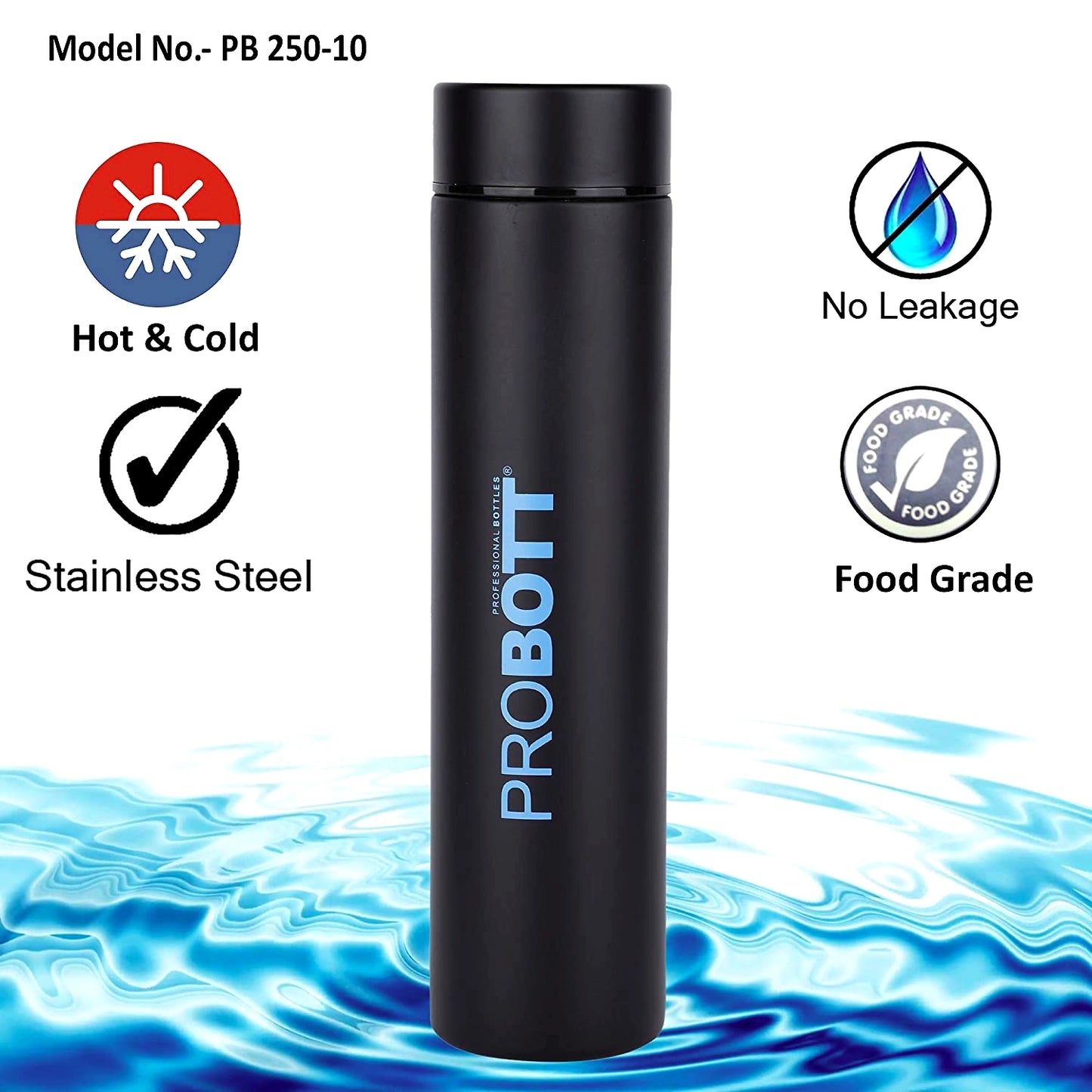 PROBOTT Thermosteel Compact Vacuum Flask 400ml