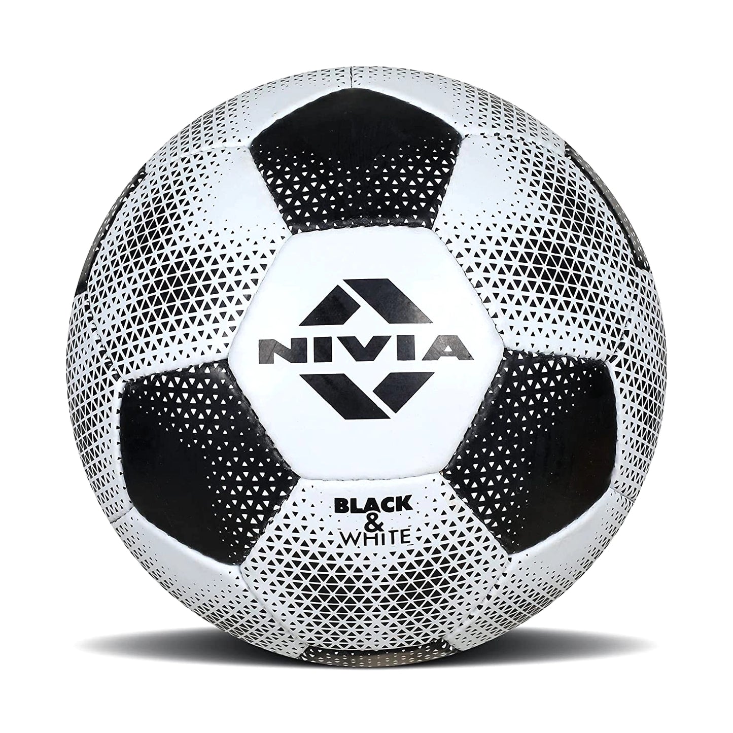 Nivia Black & White FB-278 Rubberized Stitched Football