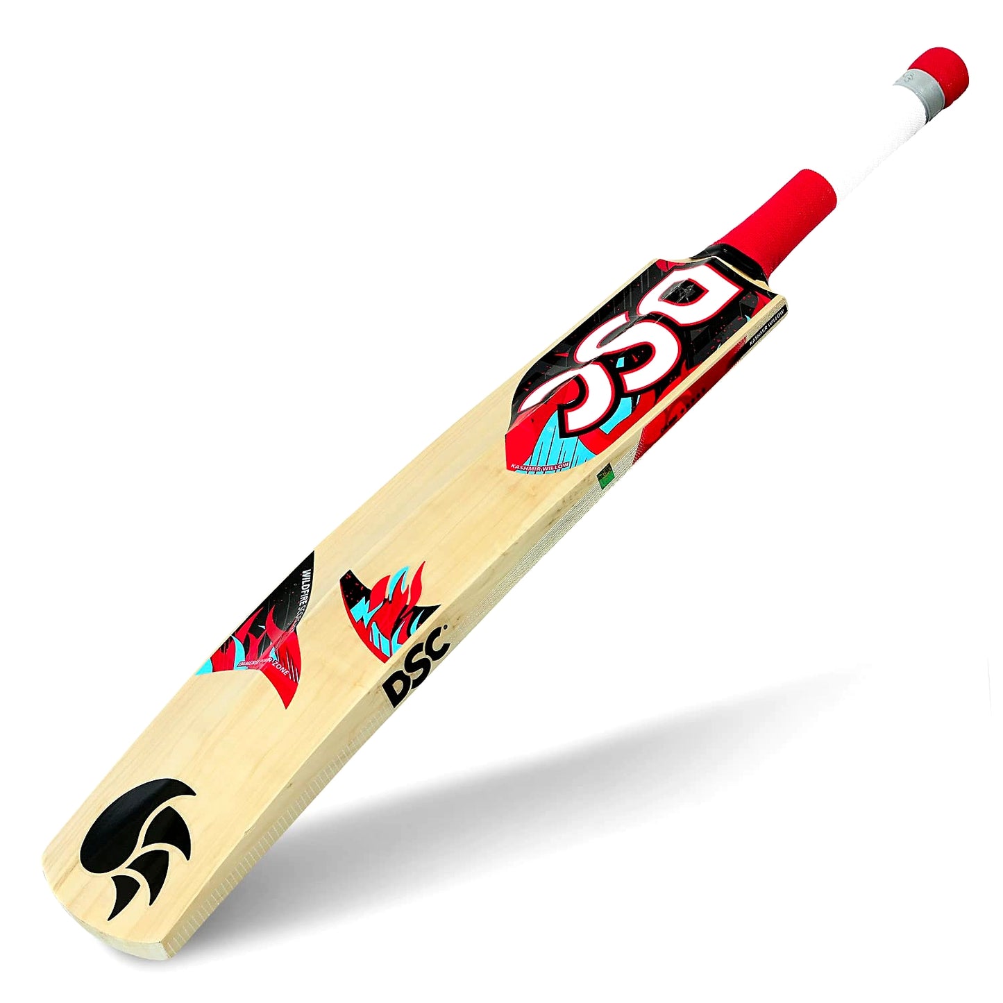 DSC Wildfire Scorcher Kashmir Willow Cricket Bat for Tennis Ball Cricket: Low Sweet Spot and Spine Profile for Powerful Shots