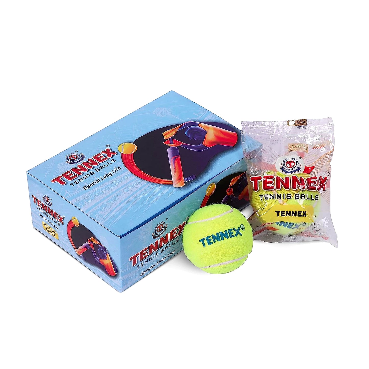 Tennex Light Weight Cricket Soft Tennis Ball (pack Of 6)
