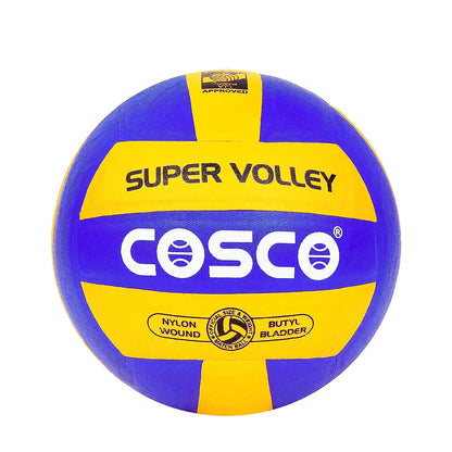 Cosco Super Volley Volleyball: Durable Rubber Volleyball with Butyl Bladder for Training and Recreational Play