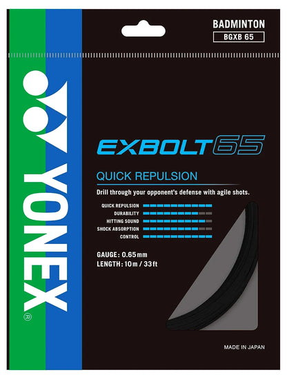 Yonex BG Exbolt 65 Badminton  Racquet String