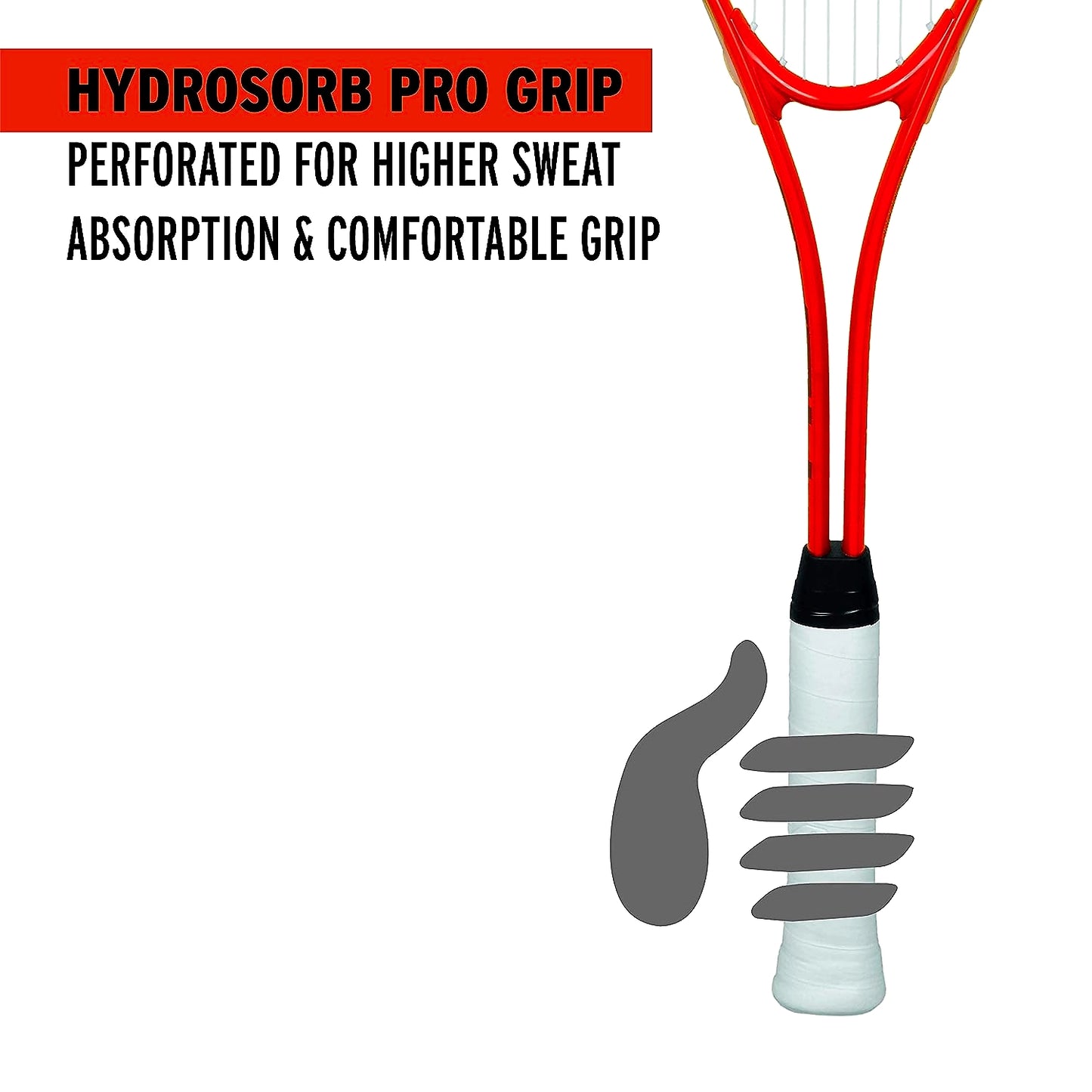 Head Graphite-Titanium-Lined Nano Ti Tornado Squash Racket