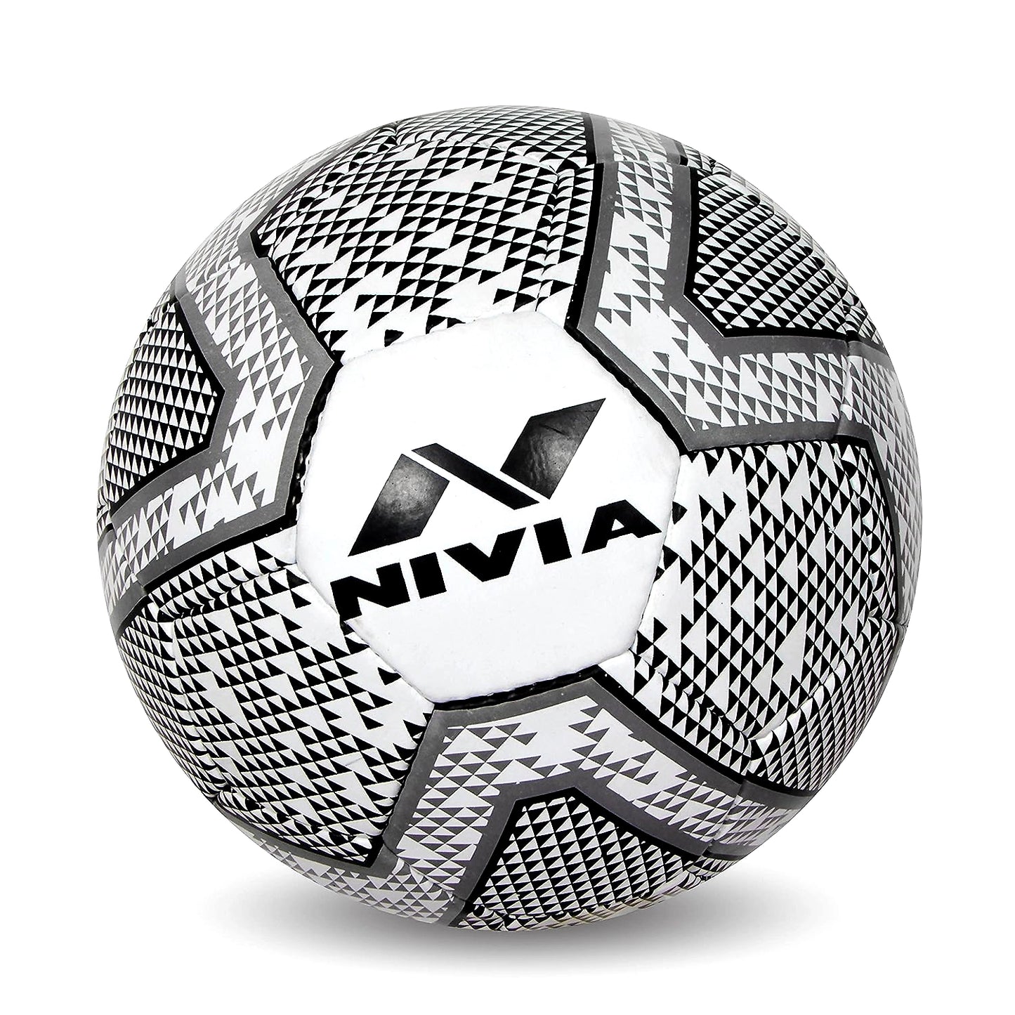 Nivia Synthetic Rubber Black And White Football