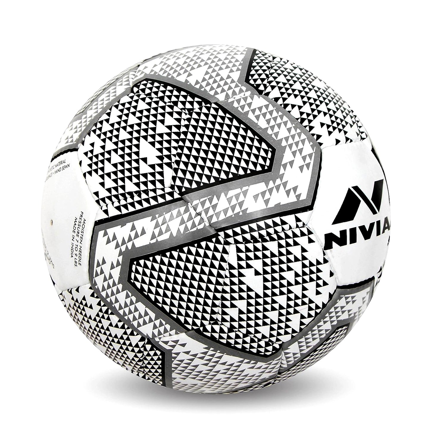 Nivia Synthetic Rubber Black And White Football