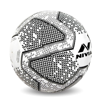 Nivia Synthetic Rubber Black And White Football
