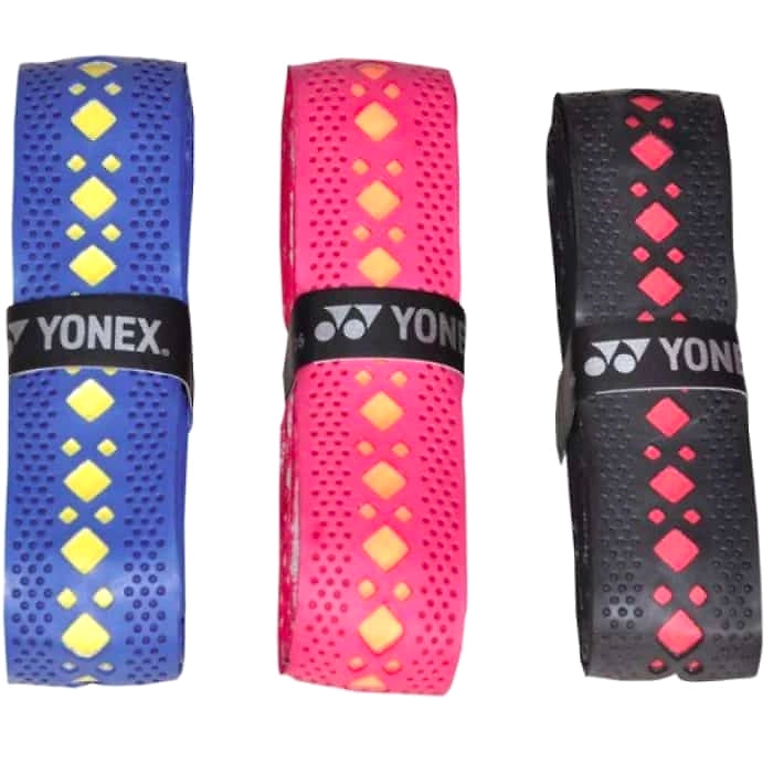 Yonex AC 7405 E2T Badminton Grip Multi color (Pack of 2)