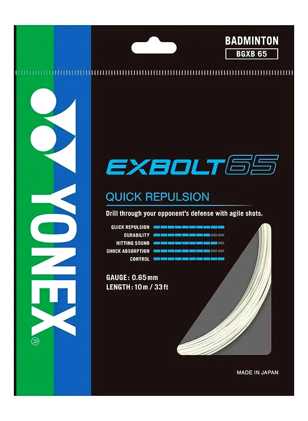 Yonex BG Exbolt 65 Badminton  Racquet String